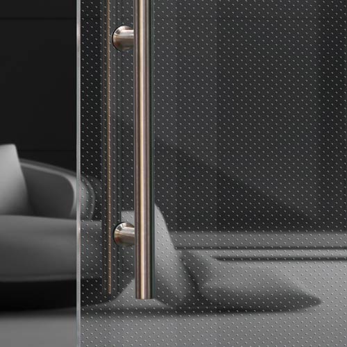 Vetro trasparente texturizzato Madras® Punto-N-T per porte.